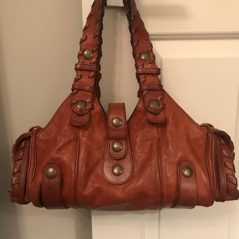 CHLOE Vintage soft leather saddle bag